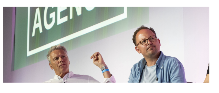 On stage at a Real Agency event